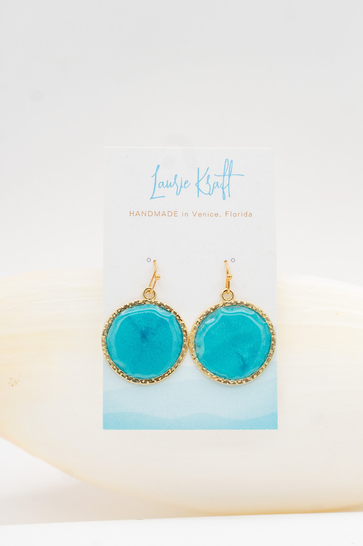 Mermaid Pool Earrings ~ Laurie Kraft