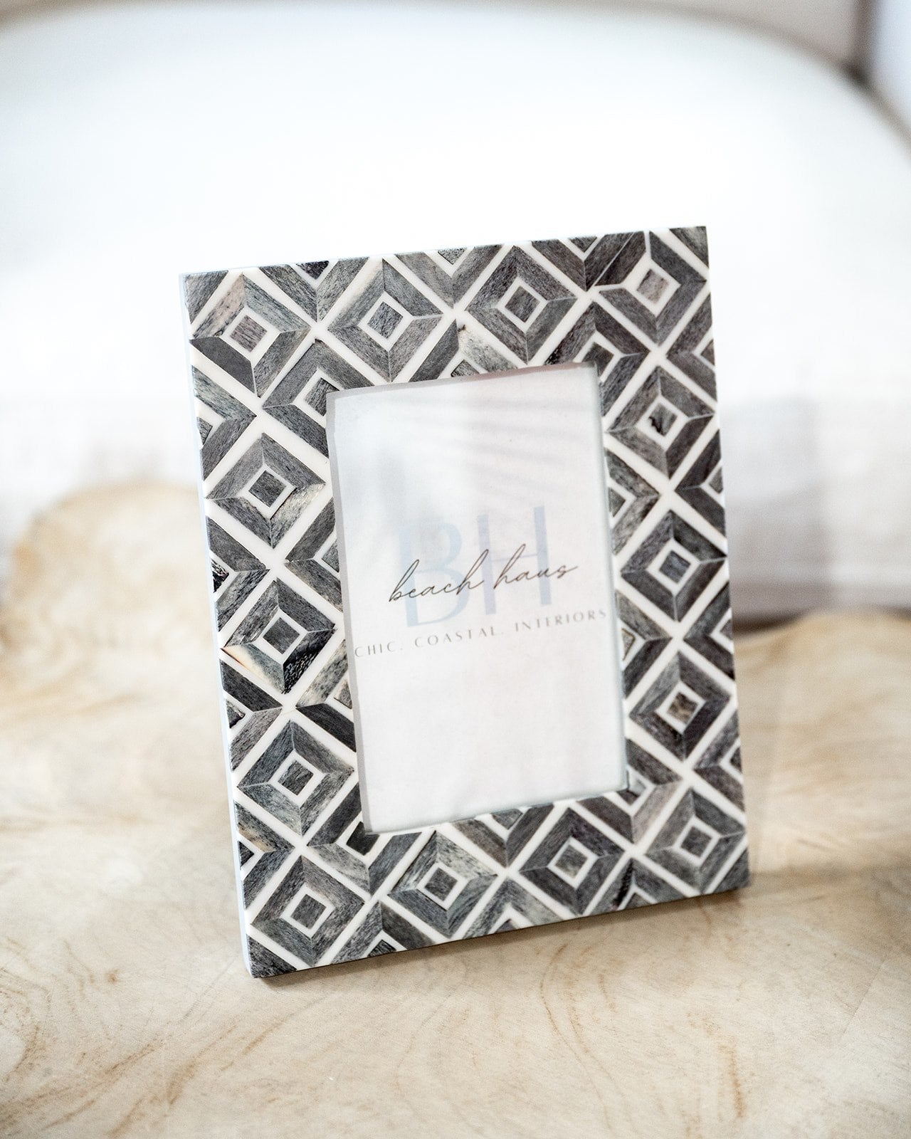 Grey Diamond Photo Frame