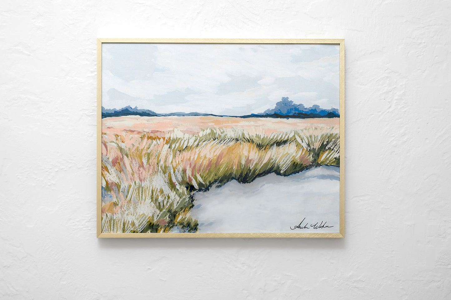 Framed Pine Creek in Gold Frame