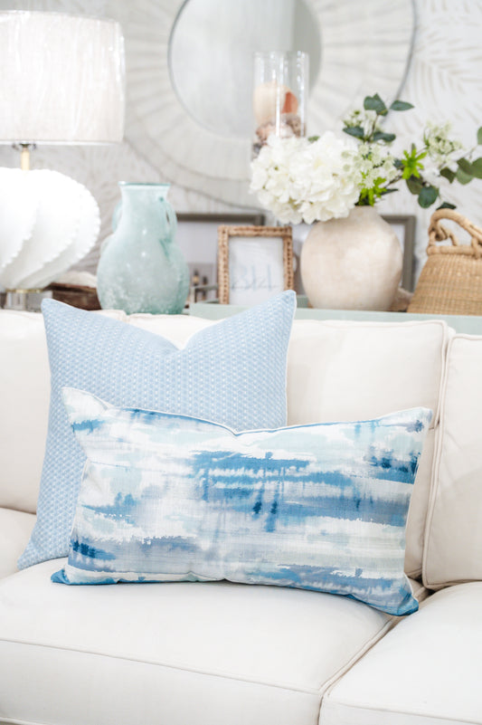 Coastal Ombre Lumbar Pillow Cover