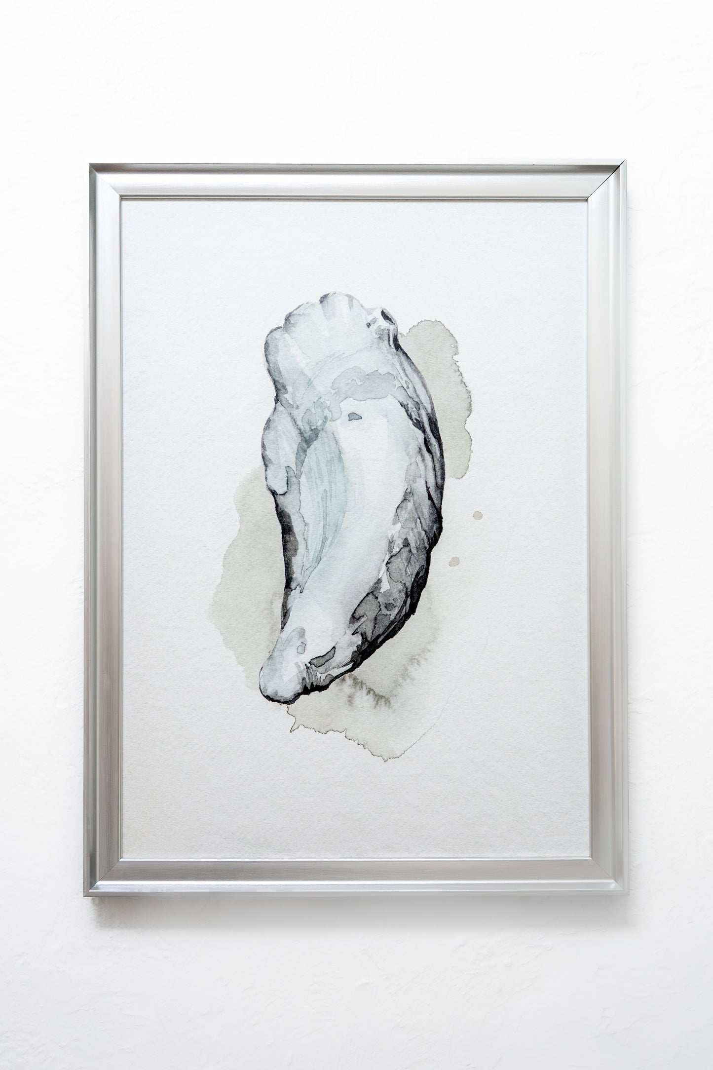 Watercolor Oyster - Silver