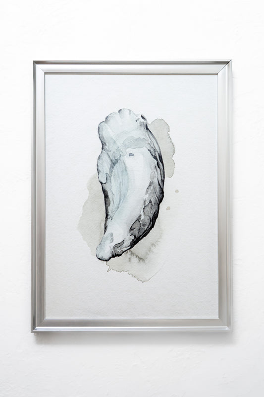Watercolor Oyster - Silver