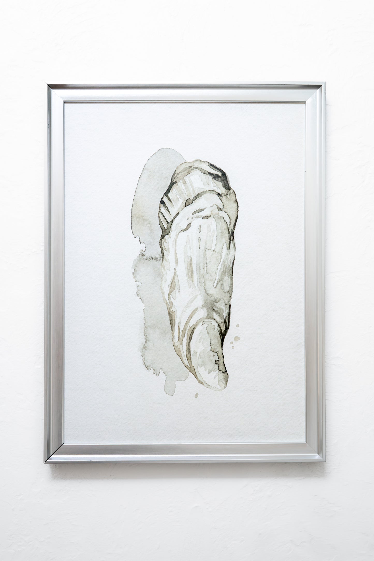 Watercolor Oyster - Silver