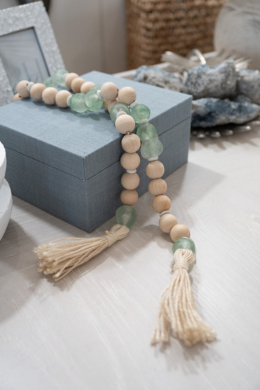Palmetto Summer Sea glass tassle