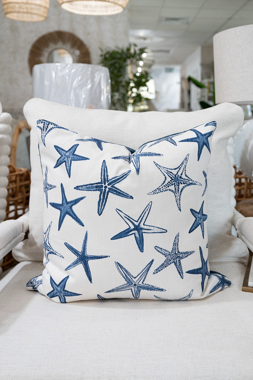 Inky Starfish Indoor/Outdoor Pillow Cover