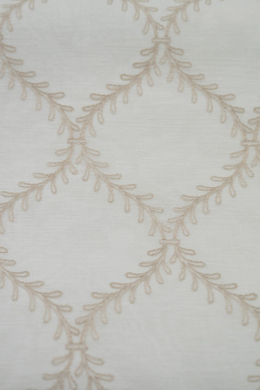 Floral Trellis Sheer Fabric