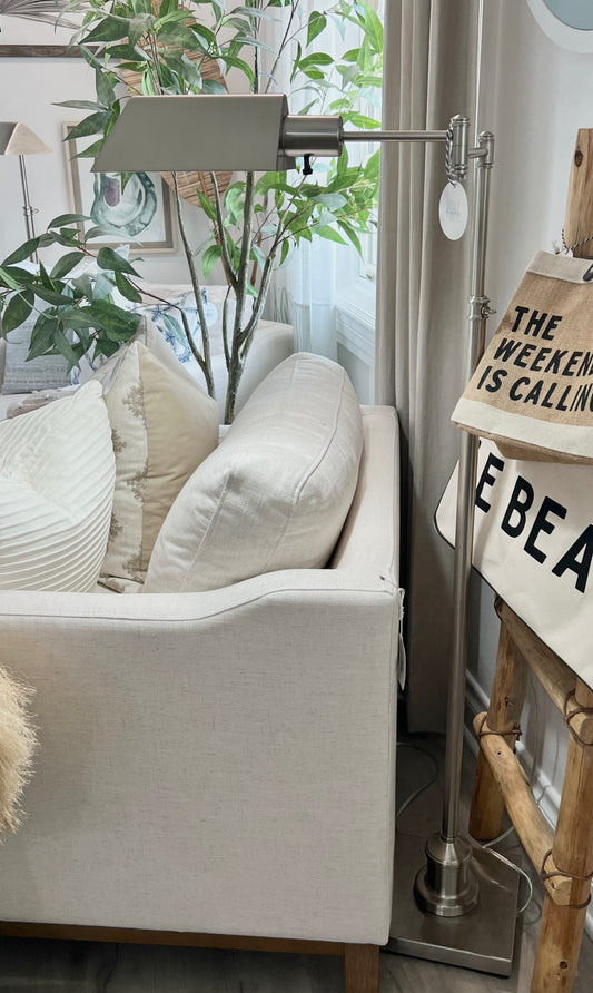 Brushed Nickel Pharmacy Lamp