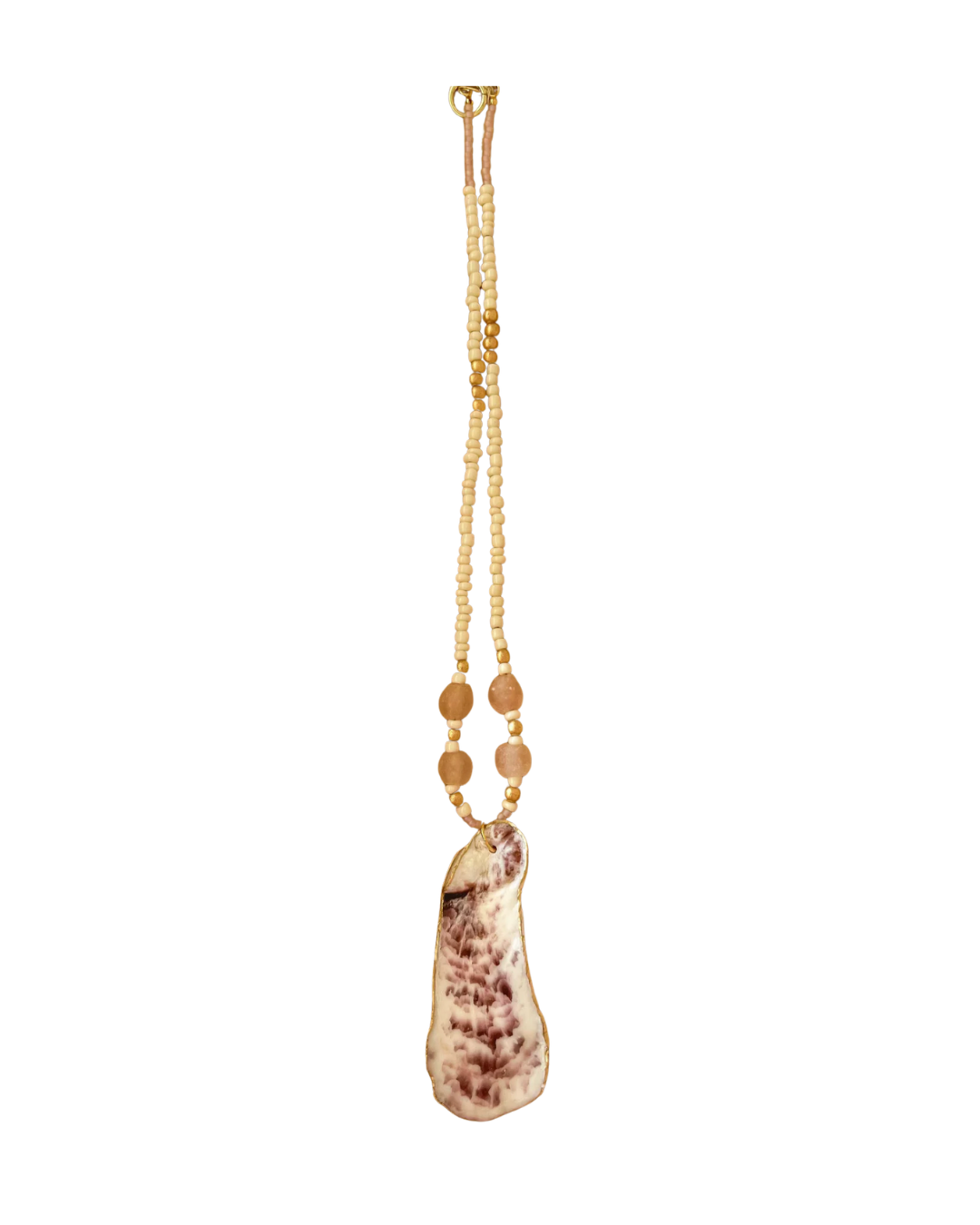 Palmetto Summer- Purple Waves Oyster Necklace