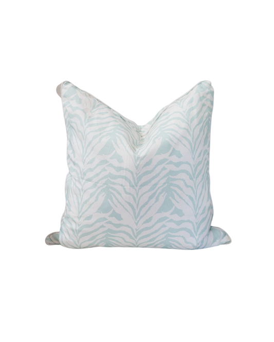 Seaweed Stripe Seamist Pillow Cover W/ Welt