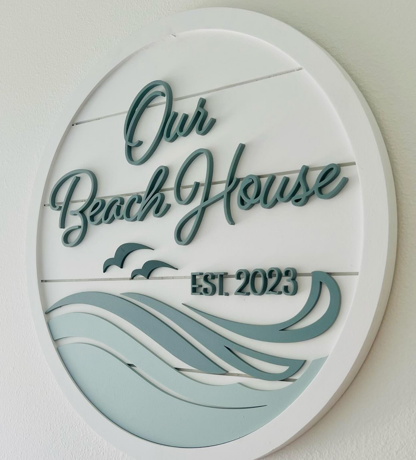 "Our Beach Home" Custom Sign