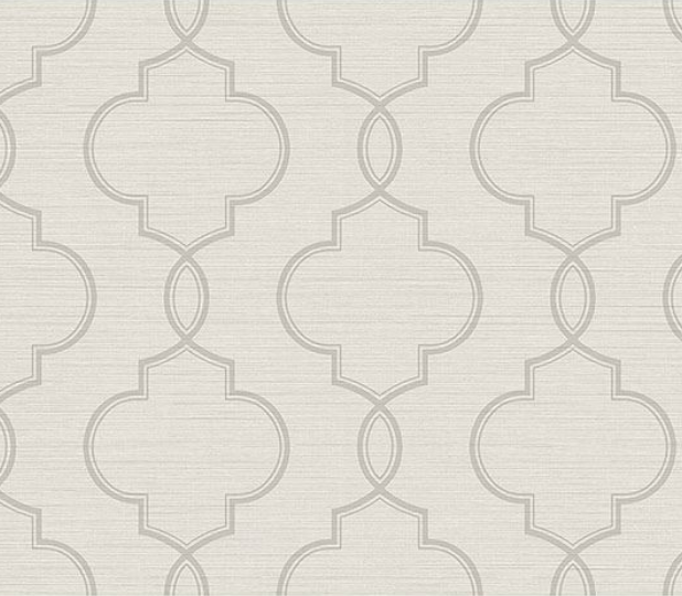 Light Gray Ogee vinyl paper