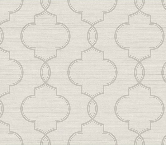 Light Gray Ogee vinyl paper