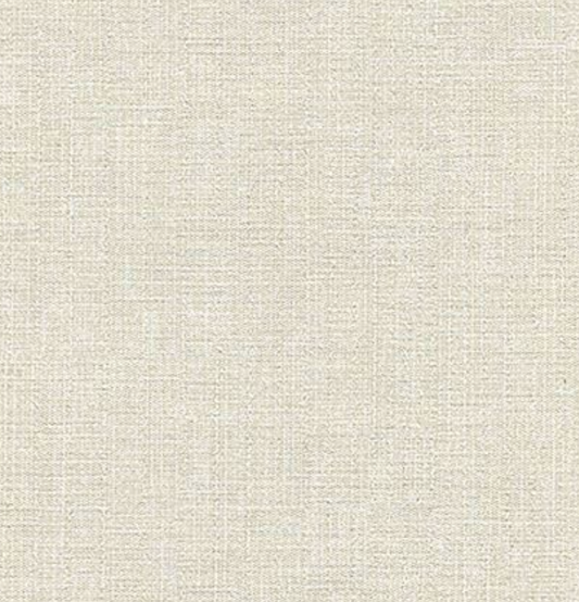 Beige & Ivory vinyl faux linen paper