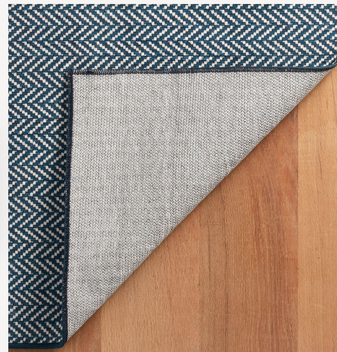 Herringbone Machine Washable Rug