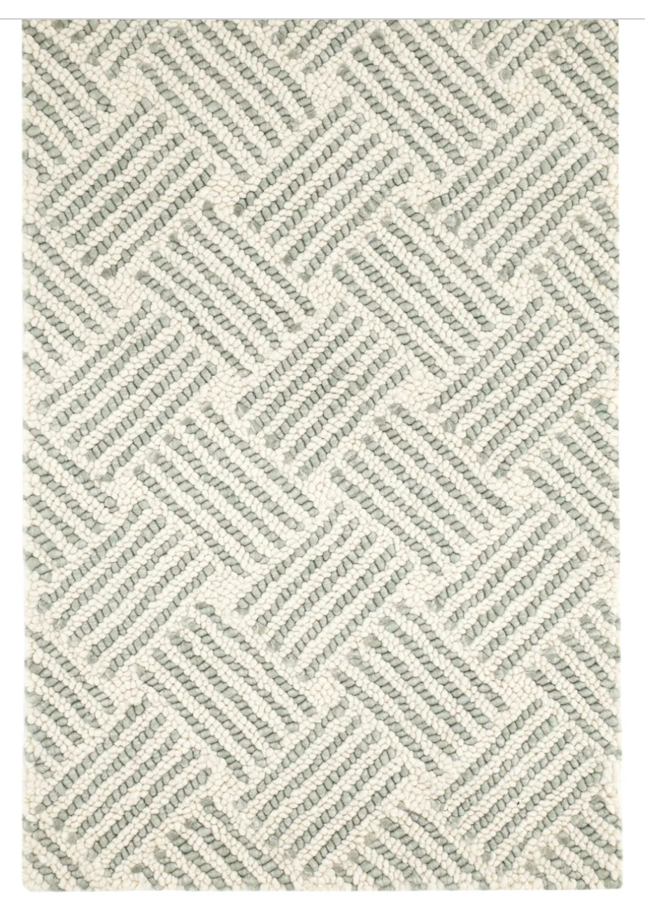 Layers Desert Sage Hand Hooked Wool Rug