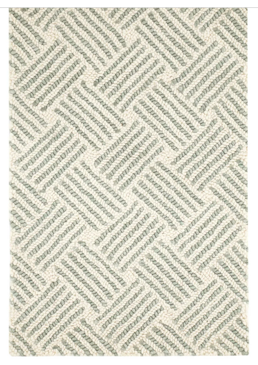 Layers Desert Sage Hand Hooked Wool Rug