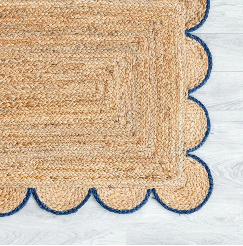 Jute Scalloped Edge Door Mat