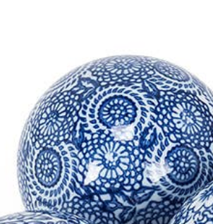 Blue/White Decorative Ball