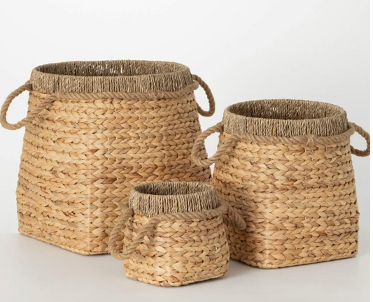 Boca basket with rope handle - small