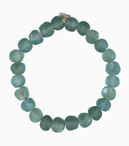 Recycled Glass Beads: Teal / Small
