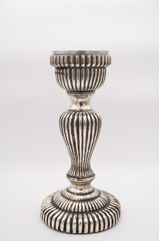 Silver Wide Candle Stick