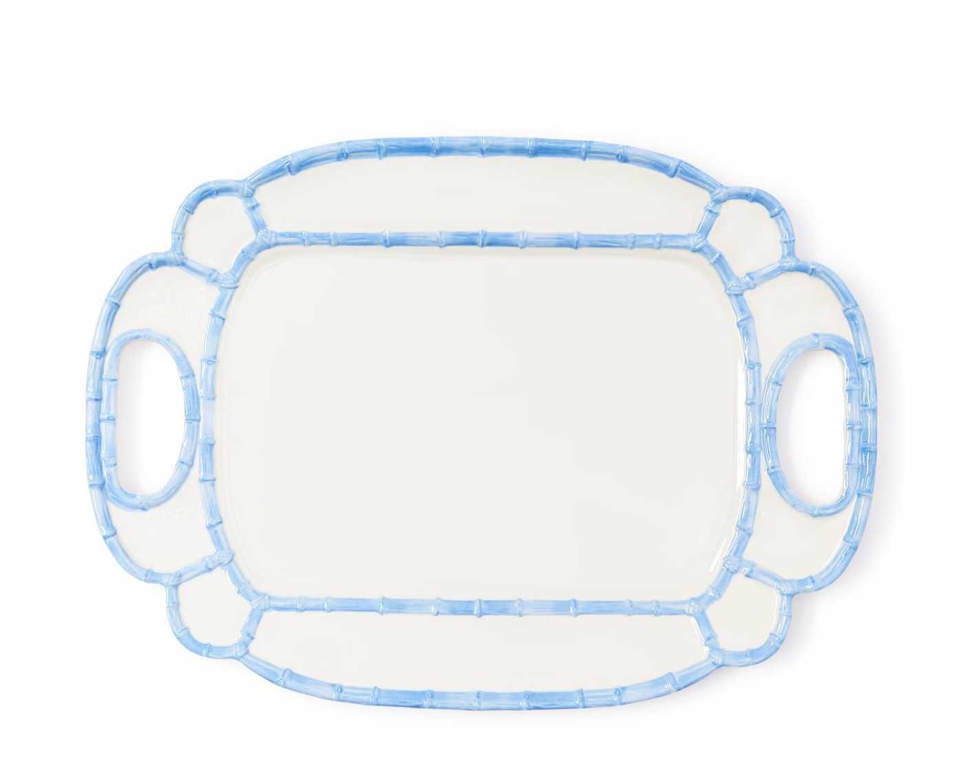 French Blue Bamboo Platter