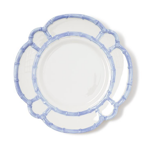 French Blue Bamboo Dinner Plate