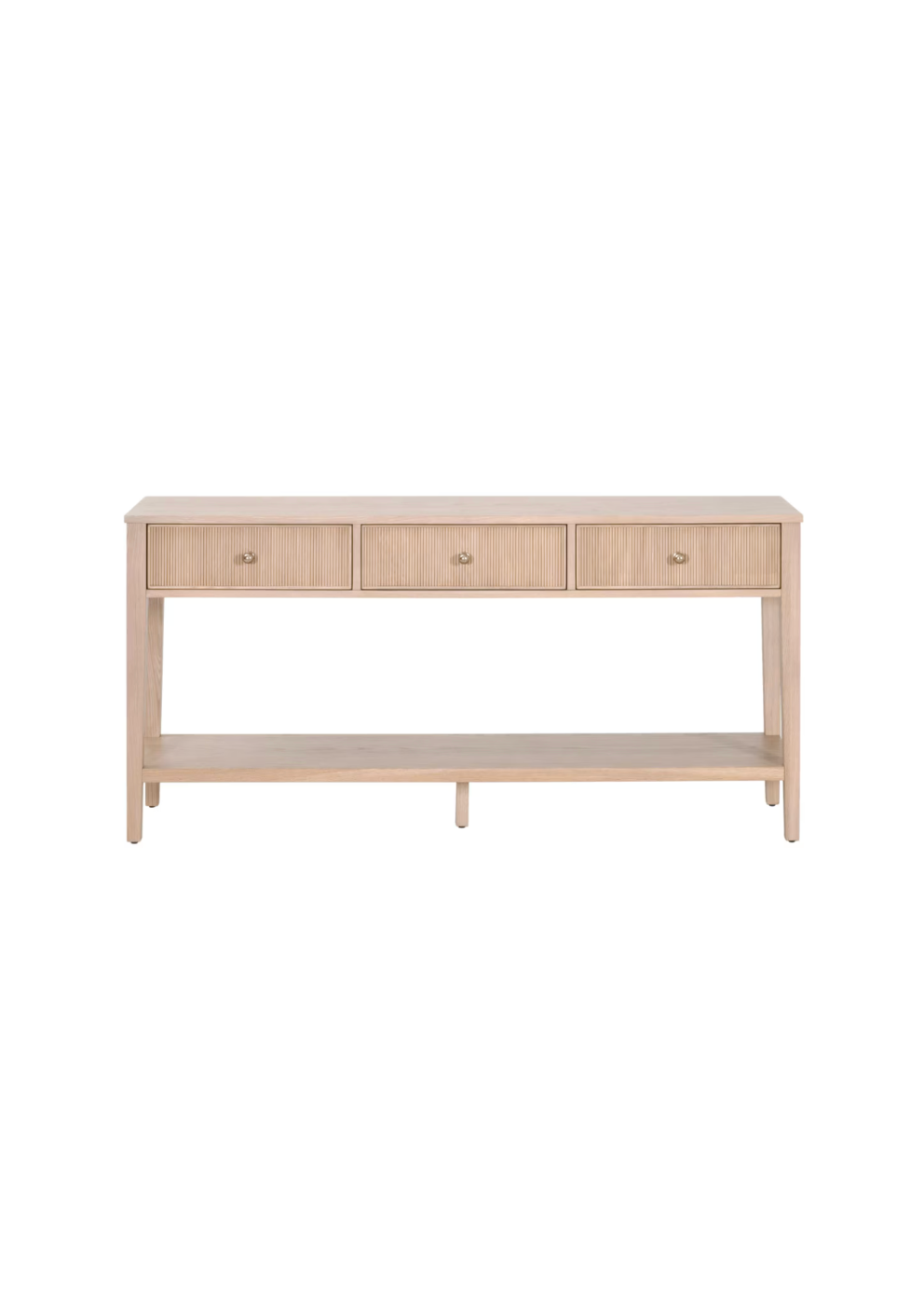 Fluted Wood Console Table- Custom BH Order