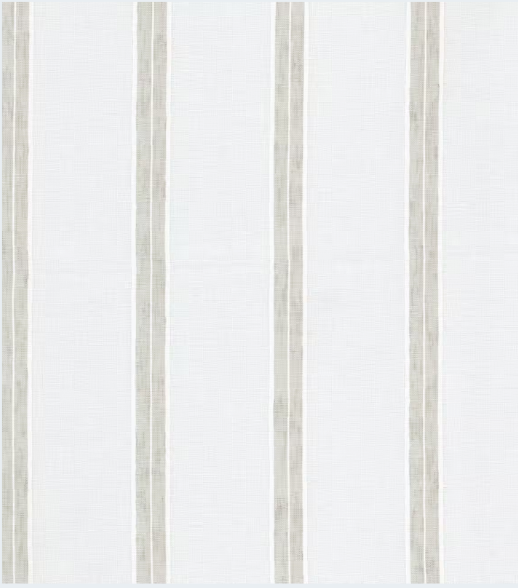 Sandalwood Stripe Sheer Drapery Panels