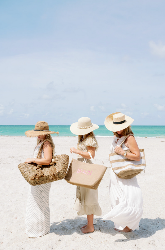 Beach Sands Tote Natural/Pink