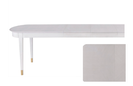 Avaline Alabaster Painted Extendable Table- Custom BH Order