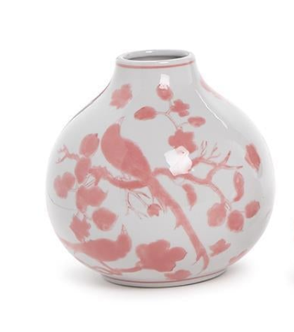 Pink Chinoiserie Vase