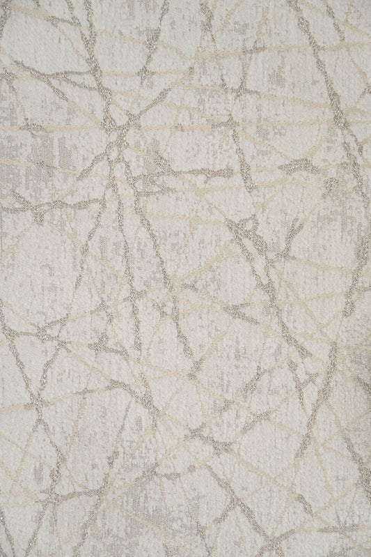 Shattered White Textured Fabric