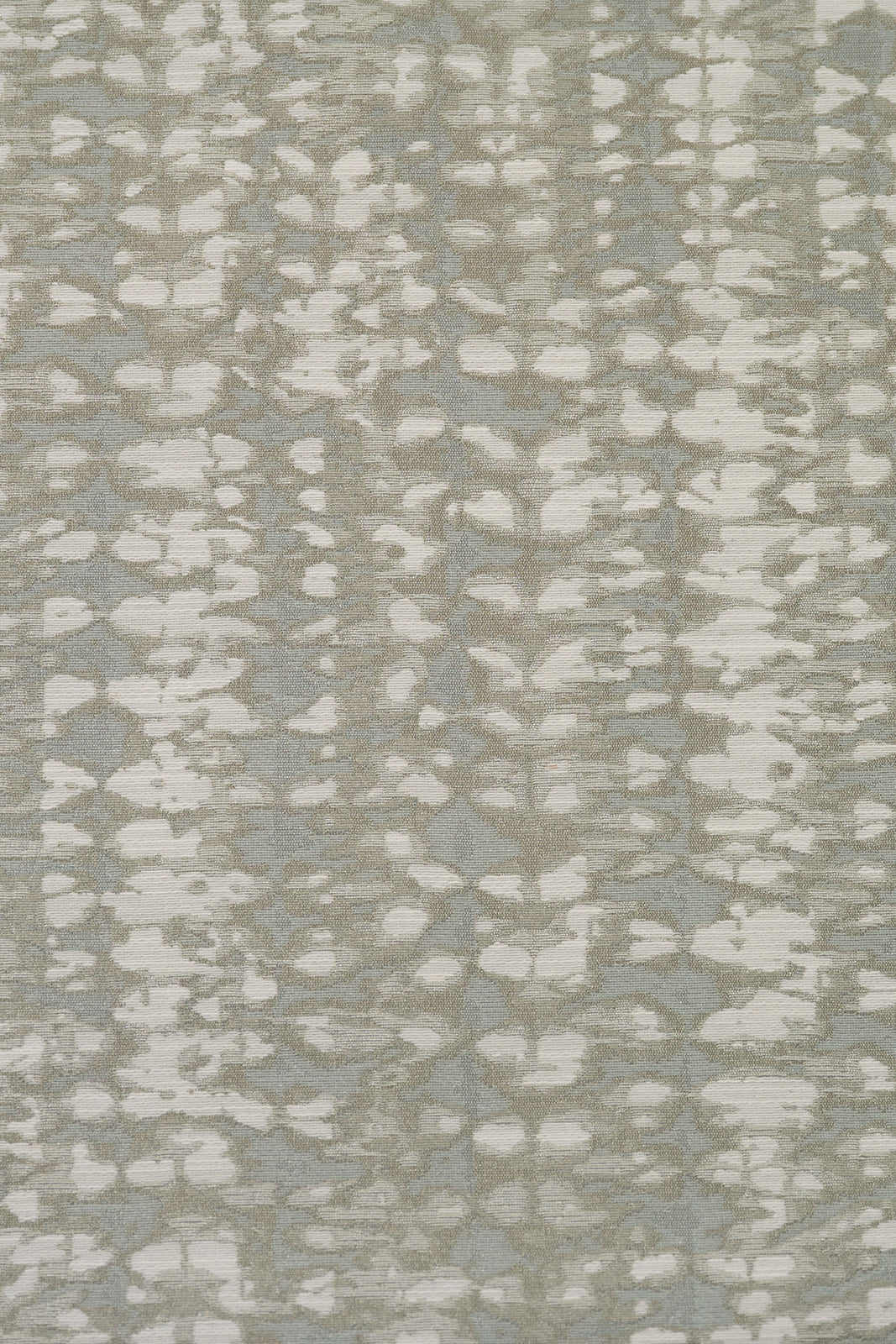 Silver Blue Abstract Printed Fabric