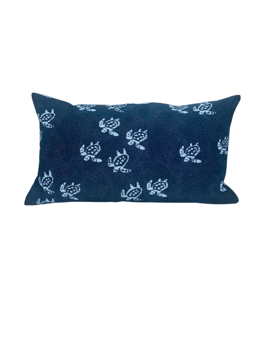 Blue Baby Turtles Indoor/Outdoor Pillow Cover