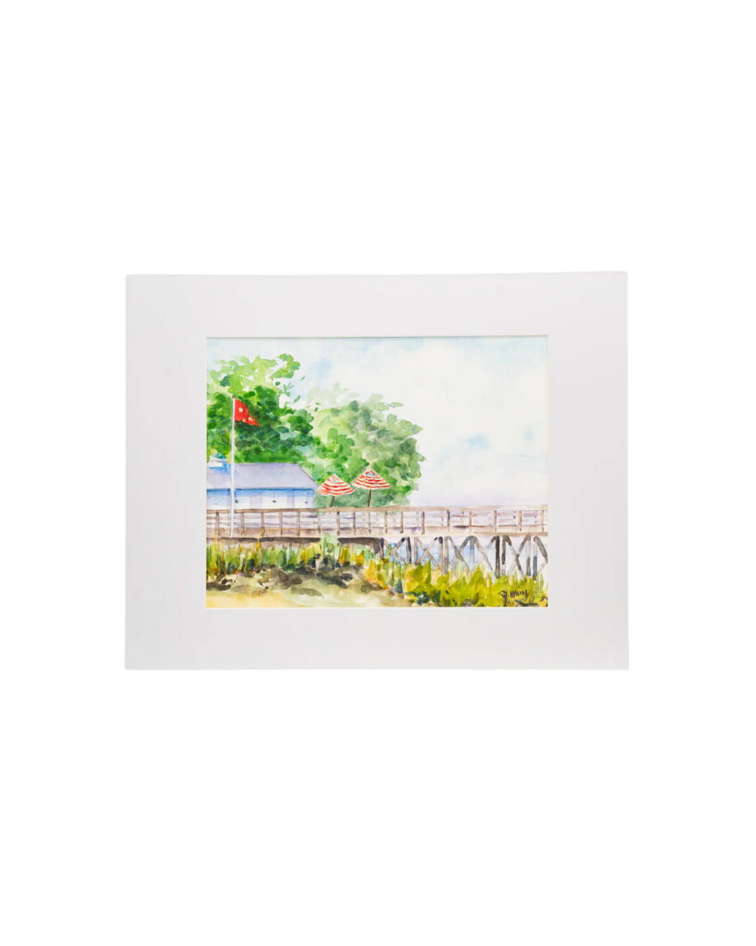 Atkins Small Matted Artwork
