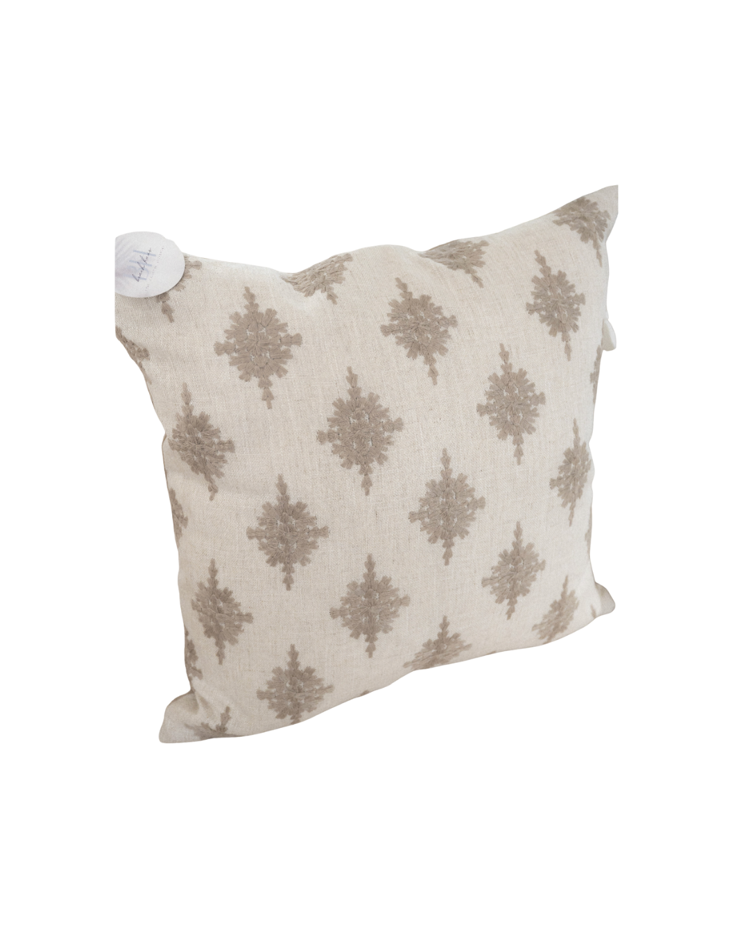 Island Compass Embroidered Pillow Cover