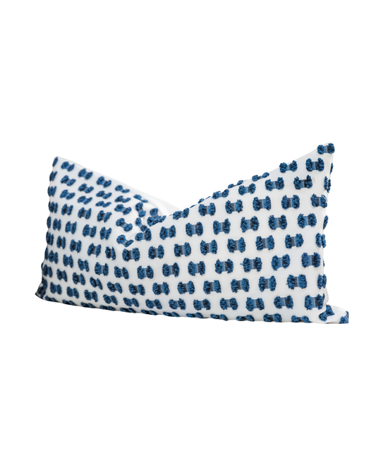 Amalfi Navy & White Pillow Cover I/O