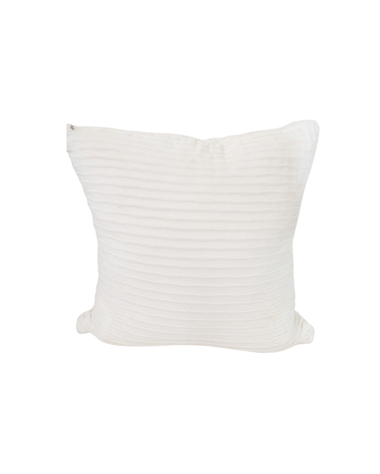 White Striped Pillow Cover