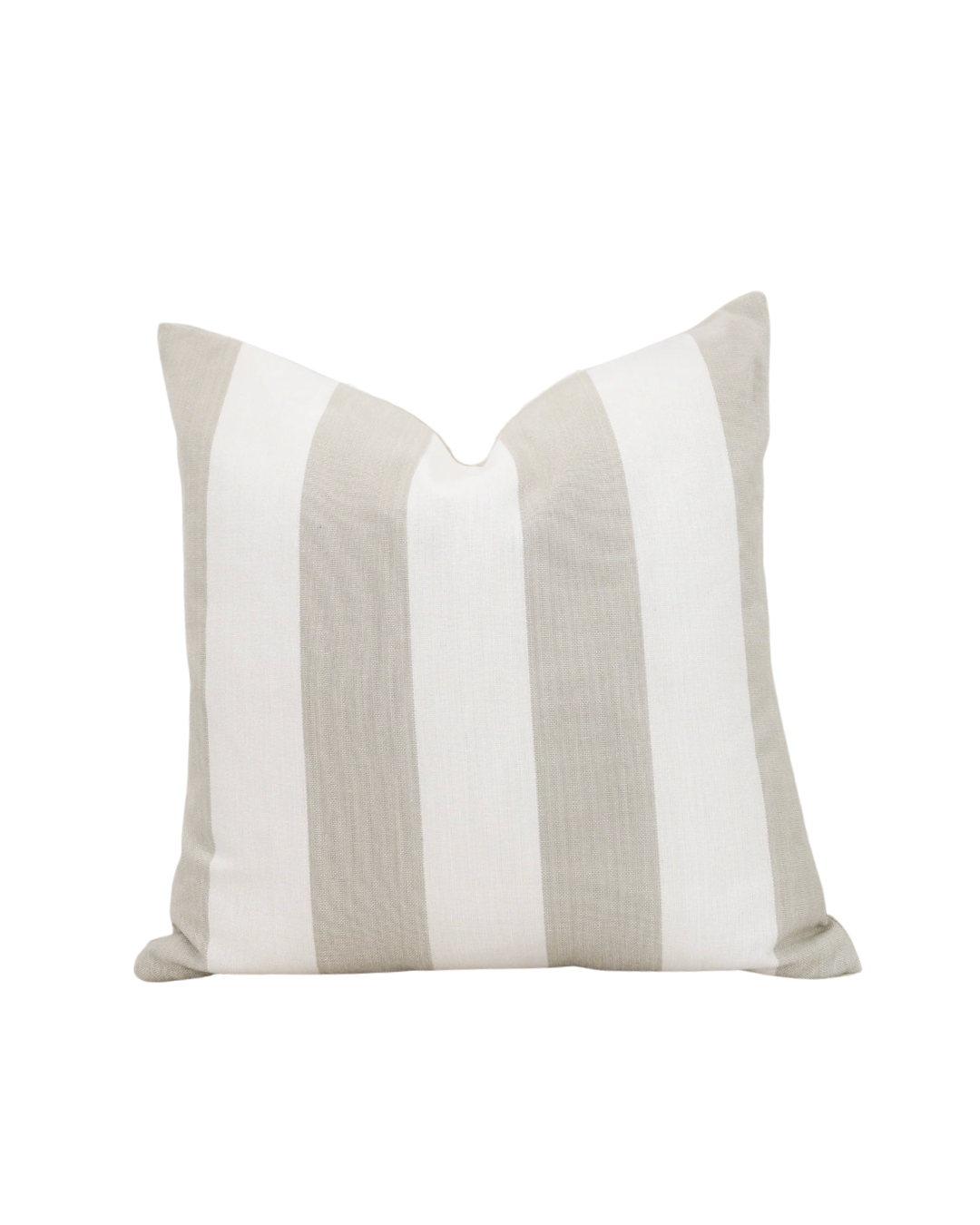 Cabana Beige/White Stripe Pillow Cover