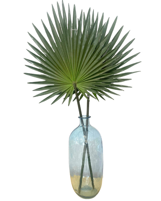 Faux Palm Fan Green