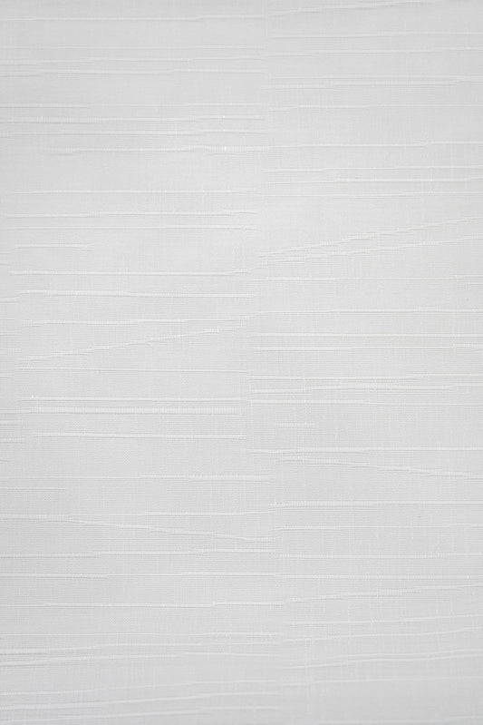 White Textured Sheer Fabric