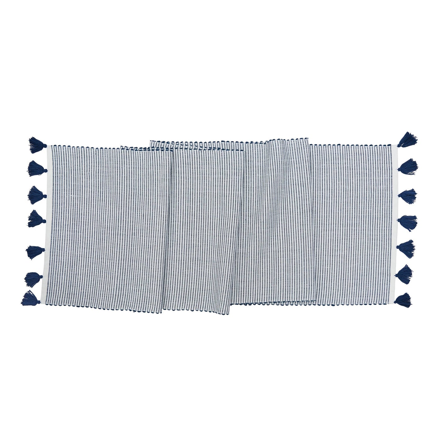 Striped Table Runner: Indigo