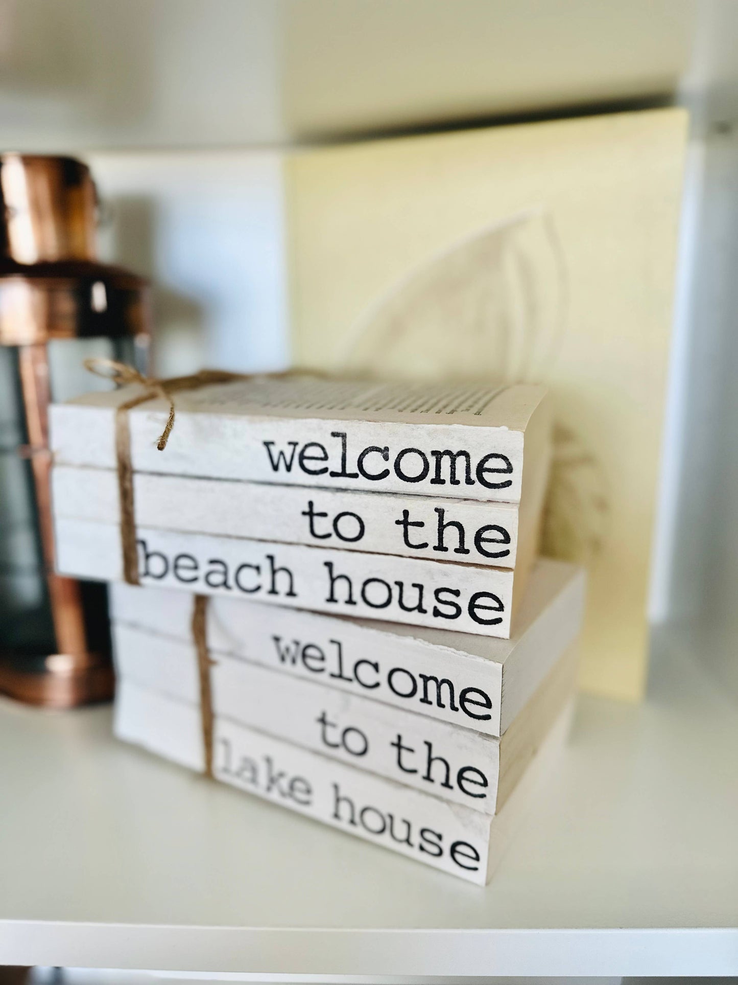 Welcome to the beach house Book Stack