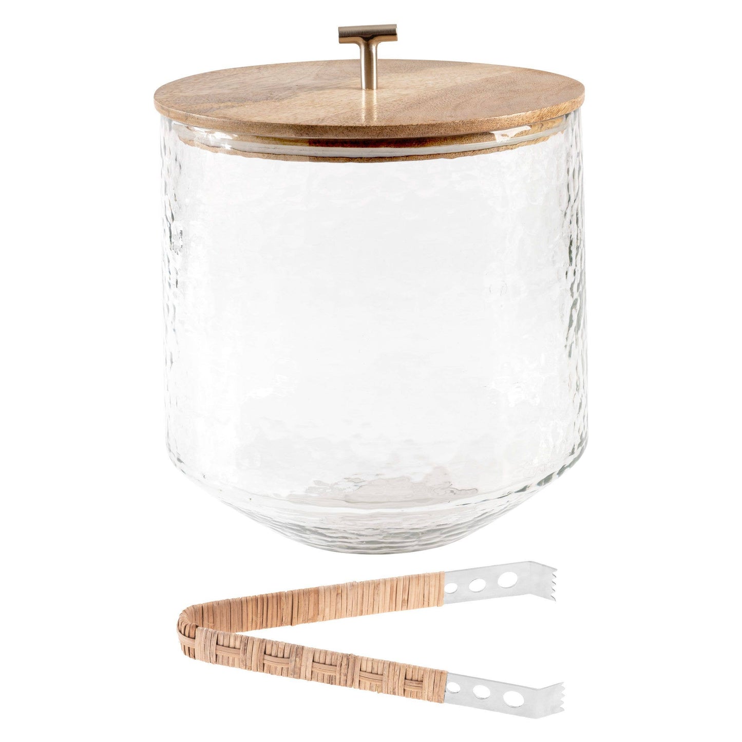 Catalina Ice Bucket with Tongs: Teal
