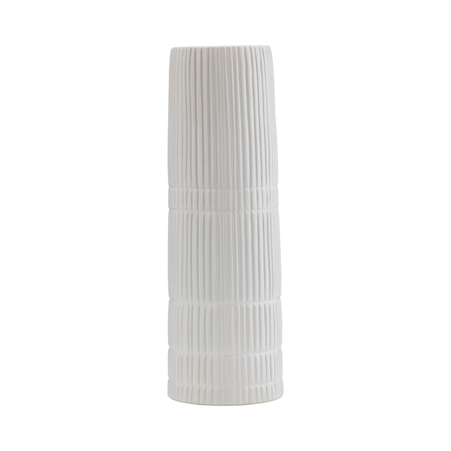 Textured White Vase
