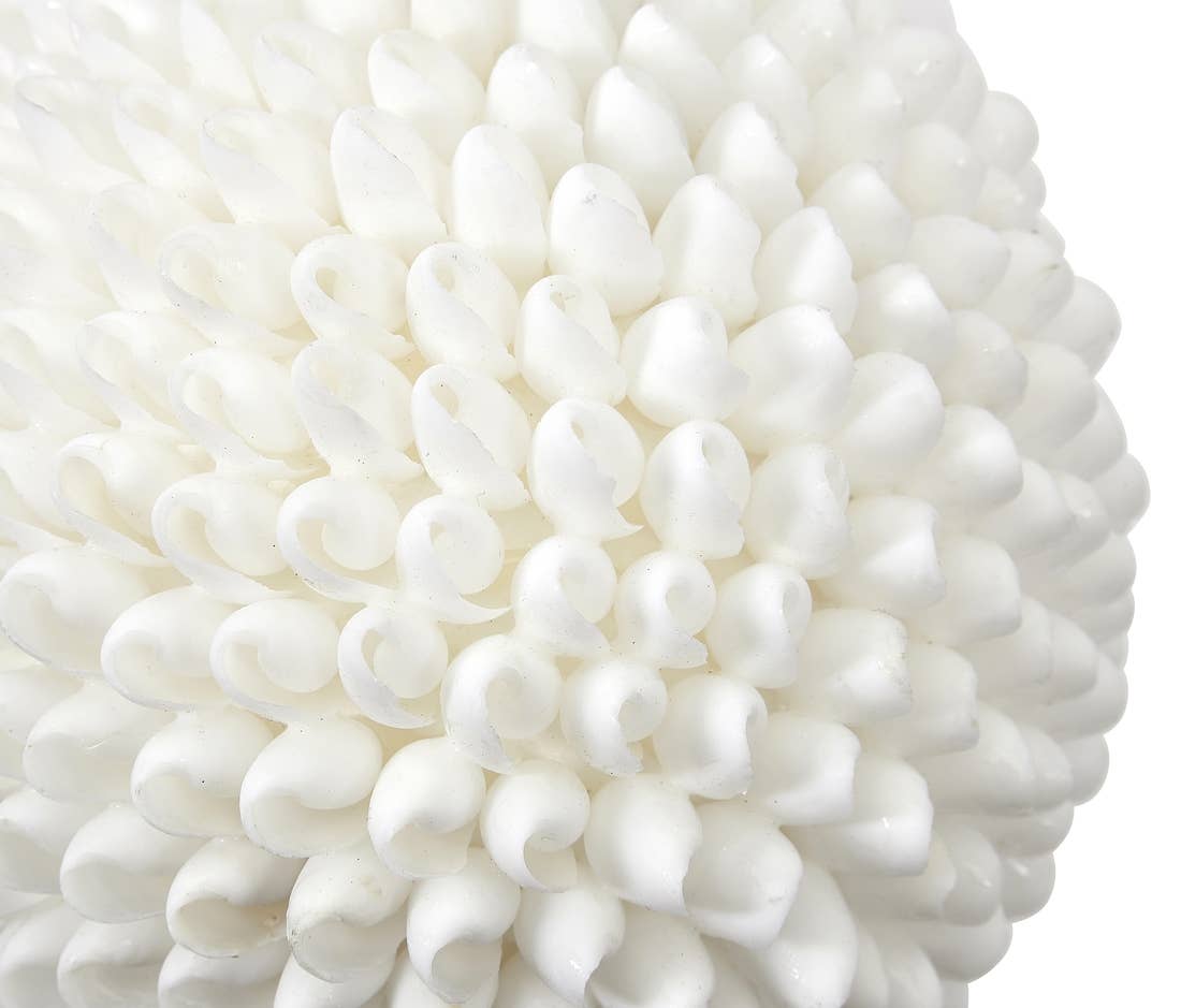 White Bubble Shell Orb
