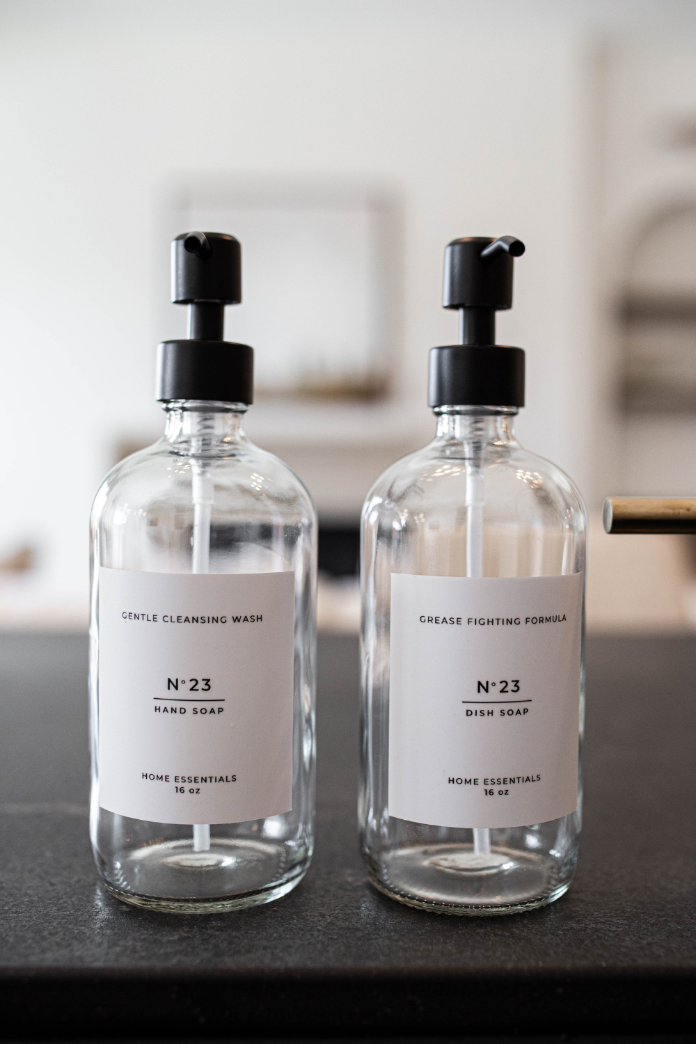 Clear Dish Soap Bottle Dispenser