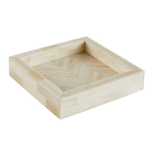 White Square Tray