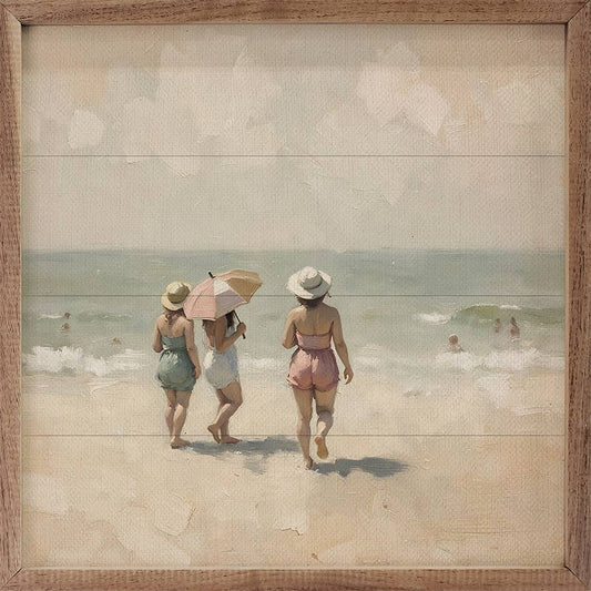 Beach Crowd Artwork
